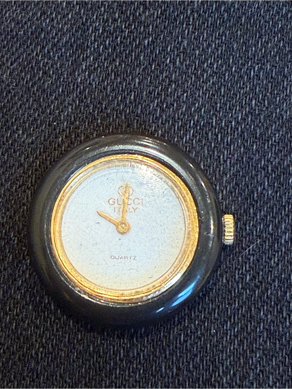Gucci Made In Italy Bezel Watch with Black Gucci Bezel
